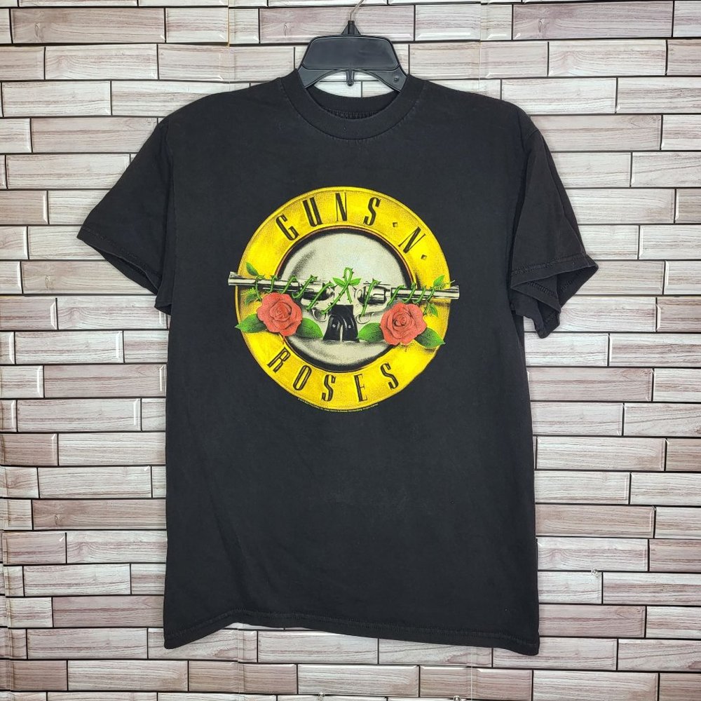 Guns N‎ Roses Shirt Unisex Black Top Graphic Print Size Medium T Shirt